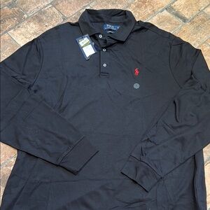 Polo by Ralph Lauren Black Long Sleeve Polo Shirt